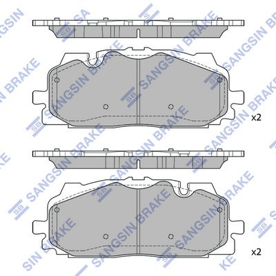 комплект спирачно феродо, дискови спирачки Hi-Q SP4117