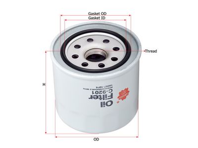 Масляный фильтр SAKURA Automotive C-9201 для HONDA VT