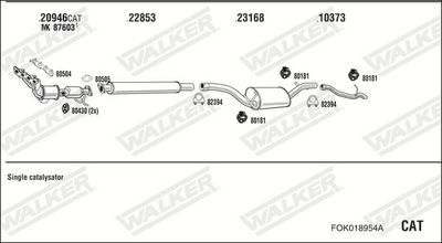 SISTEM DE ESAPAMENT WALKER FOK018954A