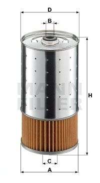 Масляный фильтр MANN-FILTER PF 1050/1 n для MERCEDES-BENZ T1