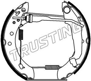 TRUSTING 6211 Ремкомплект барабанных колодок  для NISSAN MICRA II (K11) 1.0 i 16V