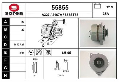 GENERATOR / ALTERNATOR EAI 55855