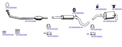 Изпускателна система OPTIMAL OP-EXSVW745