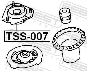 TSS-007 FEBEST Опора стойки амортизатора FEBEST 