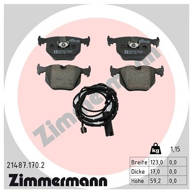 Brake Pad Set, disc brake 21487.170.2