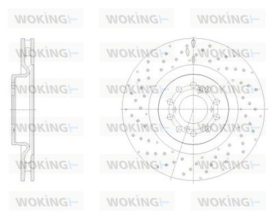 WOKING D62546.10 Тормозные диски  для HONDA CIVIC (Хонда Цивик)
