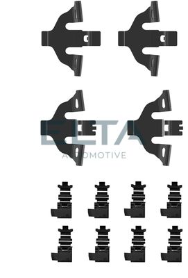 Комплектующие, колодки дискового тормоза ELTA AUTOMOTIVE EA8925 для PORSCHE CAYENNE