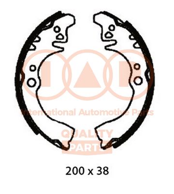 Комплект тормозных колодок IAP QUALITY PARTS 705-03040 для DAIHATSU HIJET