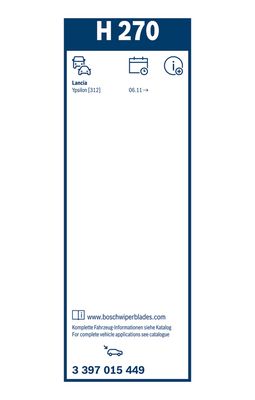 LAMELA STERGATOR BOSCH 3397015449 5