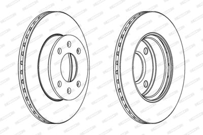 Bromsskiva FERODO DDF1268C