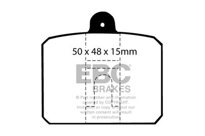 Комплект тормозных колодок, дисковый тормоз EBC Brakes DP159 для SKODA 100