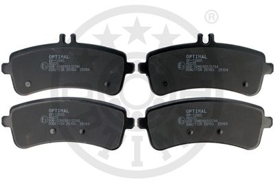 Zestaw klocków hamulcowych, hamulce tarczowe OPTIMAL BP-12665