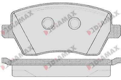 DIAMAX N09015 Тормозные колодки и сигнализаторы  для DACIA LODGY (Дача Лодг)