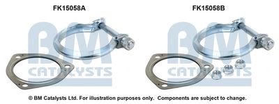 zestaw montażowy, filtr sadzy / filtr cząstek stałych BM CATALYSTS FK15058