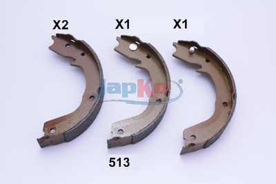 Set saboti frana JAPKO 55513