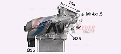 RADIATOR ULEI ULEI MOTOR AVA Clever Choice OL3710H 2