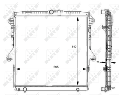 Радиатор, охлаждение двигателя WILMINK GROUP WG1723615 для FORD RANGER