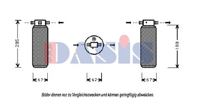AKS-DASIS 800368N Осушувач кондиціонера для LAND ROVER (Ленд ровер)