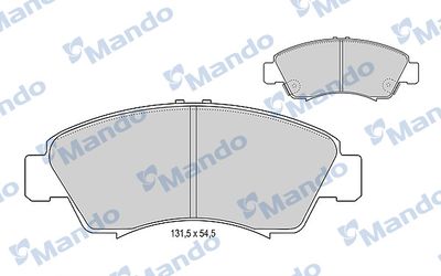 Комплект тормозных колодок, дисковый тормоз MANDO MBF015000 для HONDA CAPA