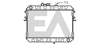 Радиатор, охлаждение двигателя EACLIMA 31R52017 для FORD ECONOVAN