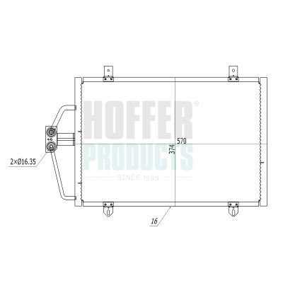 CONDENSATOR CLIMATIZARE HOFFER 991219