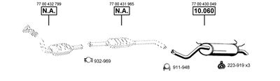 Układ wydechowy ASMET RE102430