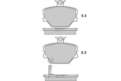 Комплект тормозных колодок, дисковый тормоз E.T.F. 12-0881 для SMART ROADSTER