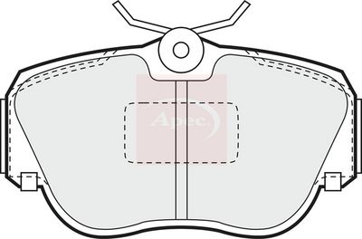 APEC Brake Pad Set, disc brake PAD608