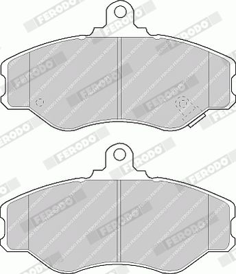 BREMSBELAGSATZ SCHEIBENBREMSE FERODO FVR1014 2