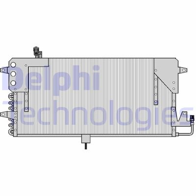 DELPHI TSP0225073 Радиатор кондиционера для VW PASSAT B3/B4 Variant (3A5, 35I)