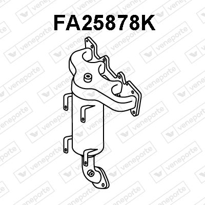 Катализатор коллектора VENEPORTE FA25878K для FIAT LINEA