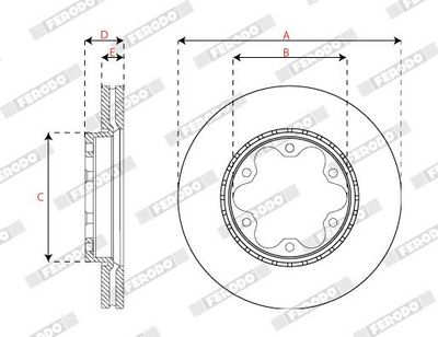 DISC FRANA FERODO DDF1686C 2