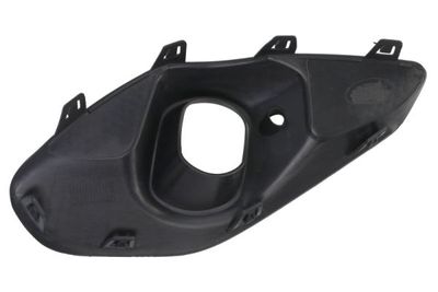 Voorbumper afdekking Voor Rechts (met dagrijlichten gaten, zwart, ELEGANCE) past: OPEL CORSA F 05.19-06.23