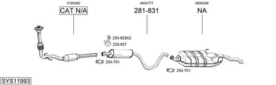 Изпускателна система BOSAL SYS11993