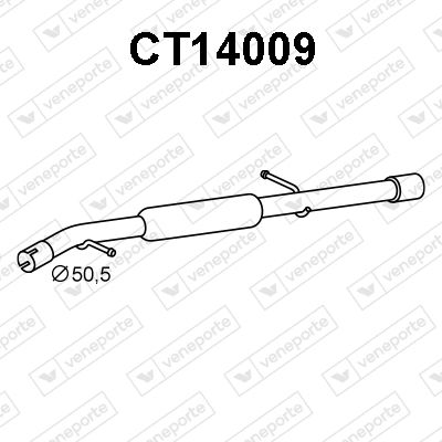 Глушитель выхлопных газов конечный VENEPORTE CT14009 для DS DS