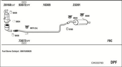 Układ wydechowy WALKER CIK033783