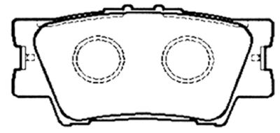 ASVA AKD-42060 Тормозные колодки и сигнализаторы  для TOYOTA CAMRY седан (_V4_) 2.4 (ACV40_)