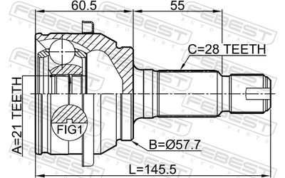 SET ARTICULATIE PLANETARA FEBEST 2910FLIR 1