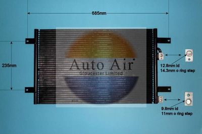 Condenser, air conditioning Auto Air Gloucester 16-8692