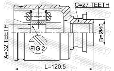 Joint Kit, drive shaft 0311-CRVLH