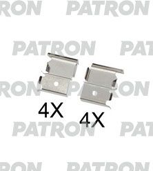 Комплектующие, колодки дискового тормоза PATRON PSRK1069 для MITSUBISHI PAJERO
