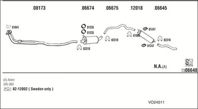 ABGASANLAGE WALKER VO24011