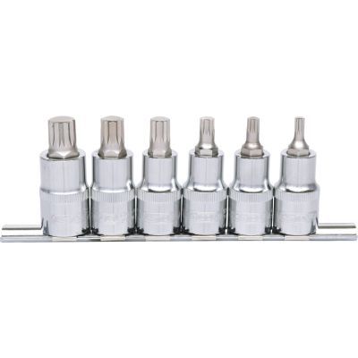 Ks Tools - Sada bitov CHROMEplus XNZ, M5-M14, 1/2" 6ks