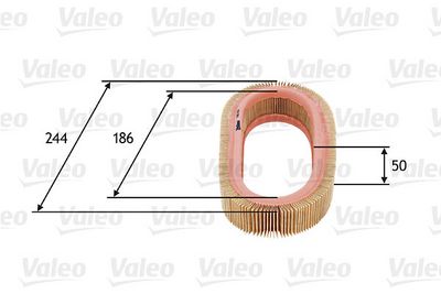въздушен филтър VALEO 585616