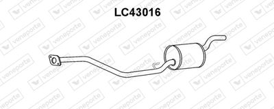 Предглушитель выхлопных газов VENEPORTE LC43016 для AUTOBIANCHI Y10