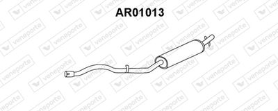 VENEPORTE AR01013 Глушитель выхлопных газов  для ALFA ROMEO 33 Sportwagon (907_) 1.7 i.e. 4x4 (907.B1E)
