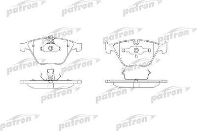 Комплект тормозных колодок, дисковый тормоз PATRON PBP1628 для BMW X1