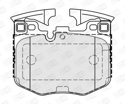 BREMSBELAGSATZ SCHEIBENBREMSE CHAMPION 573877CH 1