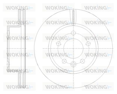 WOKING D62117.10 Тормозной диск 