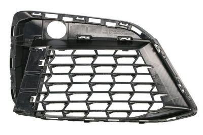 Voorbumper afdekking Voor Rechts (open, met parkeersensor gaten, plastic, zwart glanzend, M-PAKIET) past: BMW 5 G30, G31, G38, F90 05.20-06.23